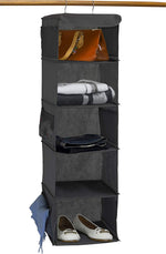 Shelves Hanging Closet Organizer Dark Gray