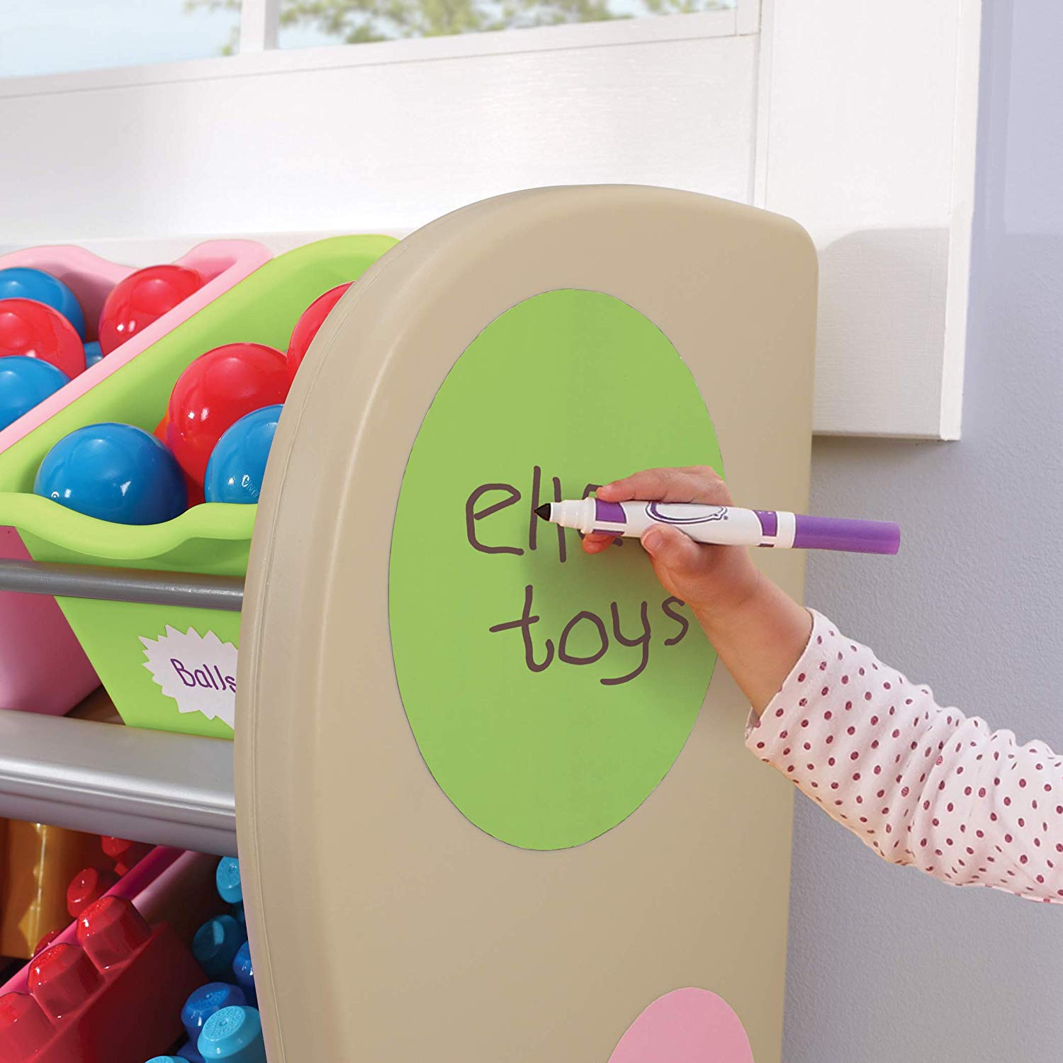 Room Organizer And Toy Storage Pink